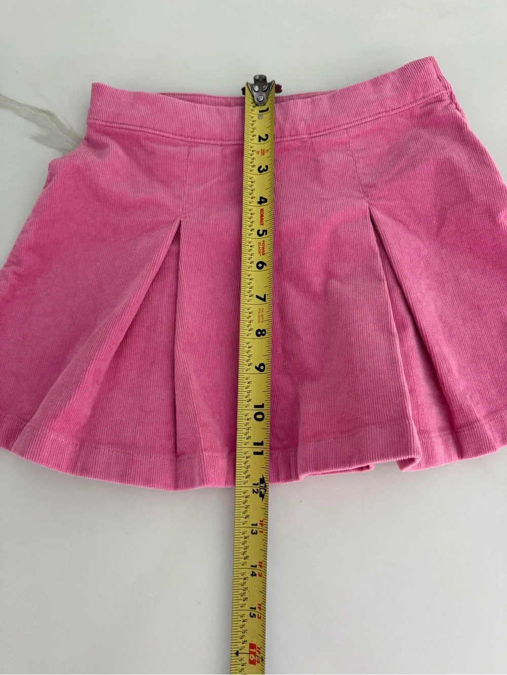 Jcrew Crewcuts Pink Corduroy Pleated Skater Skirt size 6-7